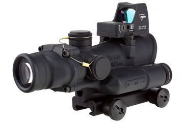 Image of Trijicon ACOG 4x32 LED Illum. Red Crosshair .223 Ballistic Reticle w/ TA51 Mount LED RMR 3.25 MOA Red Dot Sight TA02-RM01