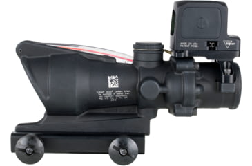 Image of Trijicon ACOG/RCR, 4X32mm Dual Illuminated Red Chevron .223 Reticle, Thumbscrew Mount, LED 3.25 MOA Red Dot RCR, Matte Finish, Black, TA31-C-100813