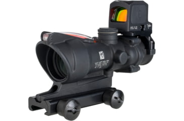 Image of Trijicon ACOG/RCR, 4X32mm Dual Illuminated Red Chevron .223 Reticle, Thumbscrew Mount, LED 3.25 MOA Red Dot RCR, Matte Finish, Black, TA31-C-100813