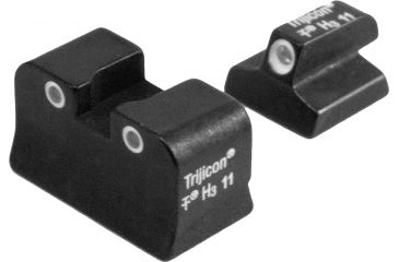 Image of Trijicon Bright &amp; Tough 3 Dot Night Sight Set, Green Front &amp; Yellow Rear - Baby Desert Eagle/Jericho - DE03Y