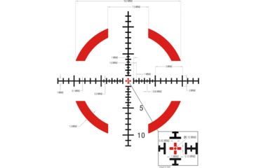 Image of Trijicon Credo CR828 1-8x28mm Rifle Scope, 34 mm Tube, First Focal Plane, Black, Green/Red MRAD Segmented Circle Reticle, Mil Rad Adjustment, 2900032