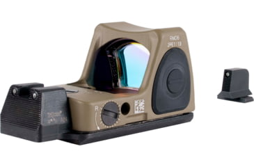 Image of Trijicon Dual Defense RMR Type 2 Reflex Red Dot Sight w/ M17/18 Mount w/ Integrated Bright&amp;Tough Optic, 1x, 3.25 MOA Reticle, FDE, RM06-C-700816