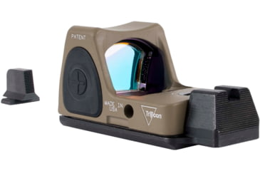 Image of Trijicon Dual Defense RMR Type 2 1x Reflex Red Dot Sight w/ M17/18 Mount, No Tritium, 1x, 3.25 MOA Reticle, FDE, RM06-C-700815