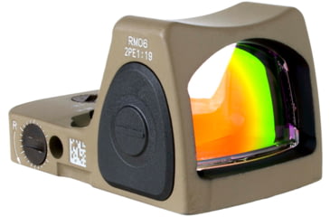 Image of Trijicon Dual Defense RMR Type 2 Reflex Red Dot Sight w/ M17/18 Mount w/ Integrated noTritium Optic, 1x, 3.25 MOA Reticle, FDE, RM06-C-700815