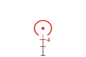 Image of Trijicon Dual Illuminated Compact ACOG Scope, 3x30 mm, 5.56x45mm/62gr. Red, Horseshoe Dot Reticle, Matte Black, 400380