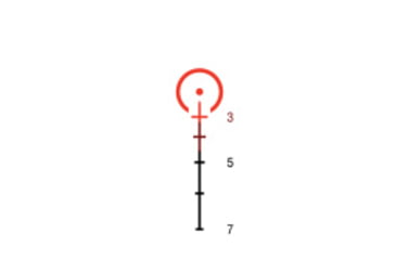 Image of Trijicon Dual Illuminated Low Height Compact ACOG Scope, 3x24 mm, Red, 7.62x39/123gr. Horseshoe Dot Reticle, Matte Black, 400360