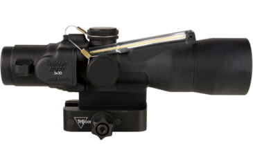 Image of Trijicon Dual Illuminated Q-LOC Compact ACOG Scope, 3x30 mm, 7.62x51mm/175gr. Amber, Chevron Reticle, Matte Black, 400364