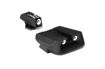 Image of Trijicon Bright &amp; Tough 3 Dot Night Sight Set, Green Front &amp; Green Novak Rear - For Glock Pistols - GL11