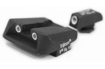 Image of Trijicon Bright &amp; Tough 3 Dot Night Sight Set, Green Front &amp; Yellow Novak Rear - For Glock Pistol - GL11Y