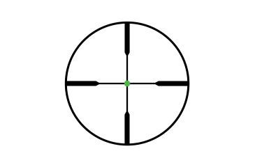 Image of Trijicon AccuPoint TR-24 1-4x24mm Rifle Scope, 30 mm Tube, Second Focal Plane, Black, Green Standard Duplex Crosshair w/ Dot Reticle, MOA Adjustment, 200071
