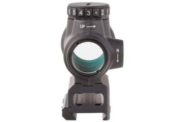 Image of Trijicon MRO 1x25mm Adjustable Red Dot Sight, 2MOA Dot Reticle, Angled Glass, Black w/MRO Full Co-Witness Mount, MRO-C-2200005
