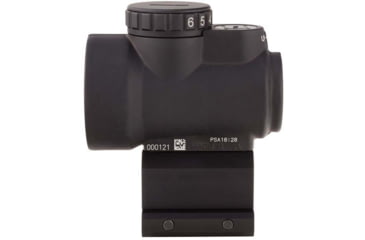 Image of Trijicon MRO 1x25mm Adjustable Red Dot Sight, 2MOA Dot Reticle, Angled Glass, Black, w/MRO Lower 1/3 Co-Witness Mount, MRO-C-2200006