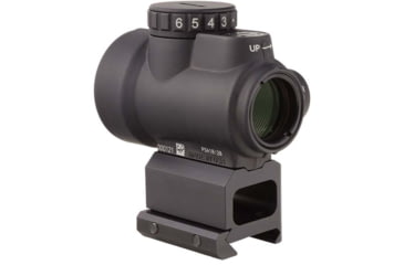 Image of Trijicon MRO 1x25mm Adjustable Red Dot Sight, 2MOA Dot Reticle, Angled Glass, Black, w/MRO Lower 1/3 Co-Witness Mount, MRO-C-2200006