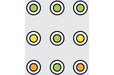 Image of Trijicon Bright &amp; Tough 3 Dot Night Sight Set, Green Front &amp; Yellow Rear - For Glock 17/17L/19/22/23/24/26/27/33/34/35/38/39 - GL01 - GL01Y