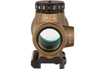Image of Trijicon OPMOD MRO 1x25mm Red Dot Sight, 2 MOA Red Dot Reticle, w/Trijicon MRO Low Mount AC32067, Coyote Brown, 2200090