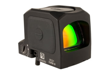 Image of Trijicon RCR 1x Reflex Red Dot Sight, Adj. LED 3.25 MOA Red Dot, Black, 3.25 MOA, 3300001