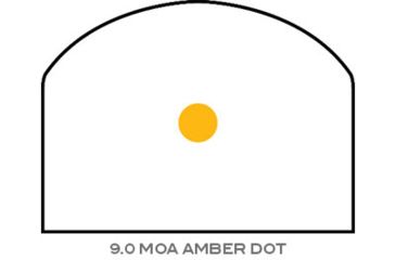 Image of Trijicon RMR Dual Illuminated Reflex Sight, 9 MOA Amber Dot, No Mount, Black, RM05