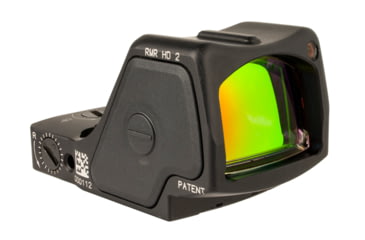 Image of Trijicon RMR HD 1x Reflex Red Dot Sights, 55 MOA Adjustable LED Reticle w/ 3.25 MOA Red Dot, Black, 3.25 MOA, 3200002