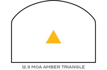 Image of Trijicon RMR Dual Illuminated Reflex Sight, 12.9 MOA Amber Triangle-C, No Mount, ODG, 700257