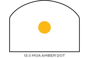 Image of Trijicon RM03 RMR Dual Illuminated Reflex Sight, 13 MOA Amber/Gold Dot, RM34W Mount, Matte, Black, 700017