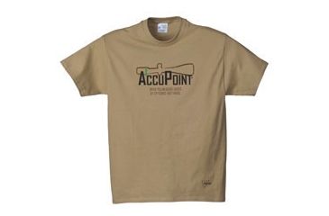 Image of Trijicon Short Sleeve T-Shirt with AccuPoint Tagline, Sand, X-Large AP40-XL
