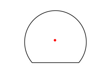 Image of Trijicon SRO Adjustable LED Red Dot Sight, 1x, 2.5 MOA Dot Reticle, 2500002
