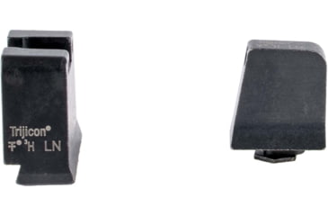 Image of Trijicon Suppressor/Optic Height Sight Set, Black Front/Black Rear &amp; Green Lamp, Glock  42, 43, 43x, 43e, 49, Black, 601141