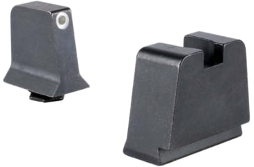Image of Trijicon Suppressor/Optic Height Sight Set, White Front/Metal Rear &amp; Green Front Lamp, Glock  42, 43, 43x, 43e, 48, Black, 601144