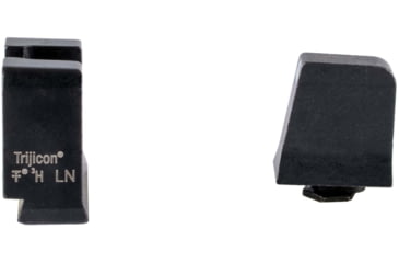 Image of Trijicon Suppressor/Optic Height Sight Set, White Front/Metal Rear &amp; Green Front Lamp, Glock  42, 43, 43x, 43e, 48, Black, 601144