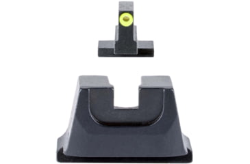 Image of Trijicon Suppressor/Optic Height Sight Set with Yellow Front/Metal Rear &amp; Green Front Lamp - for M&amp;P C.O.R.E, M&amp;P M2.0 Optics Ready, Black, 601152