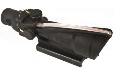 Image of Trijicon TA11F ACOG 3.5x35 Rifle Scope with Red Chevron BAC .223 Flattop Reticle - includes Flat Top Adapter Rifle Scope
