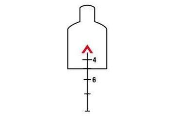 Image of Trijicon TA11F ACOG 3.5x35 Rifle Scope with Red Chevron BAC .223 Flattop Reticle - includes Flat Top Adapter Rifle Scope