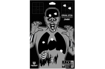 Image of Triumph Systems Visual Vital Zombie Splatter Targets 40 Reactive Adhesive Pasties/ Target, 14.5 x 9.5, 0900-00-052