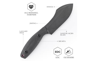 Image of TRIVISA Pumpkin Fixed Blade Black