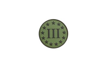 Image of Trooper Clothing 3% PVC Patch, Round, Green PVC-9669