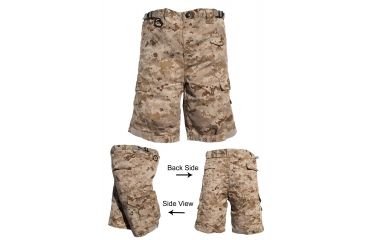 Image of Trooper Clothing Desert Marpat Tactical Short w/10 Pockets and D-Ring,Large, Desert Marpat, Large (14-16) 9504-L