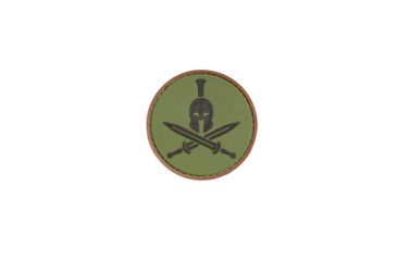 Image of Trooper Clothing Molon Labe Cross Swords PVC Patch, Multicolor PVC-9656