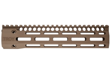 Image of USED Troy Battlerail, SOCC92, 9.25in, Special Ops M-LOK Compatible , Low Profile, Flat Dark Earth, SRAI-SR1-90FT-00, EDEMO1, Condition Parts Only/Salvage, Defective