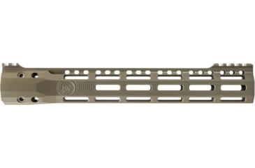 Image of Troy Industries X Series Free Float M-LOK Handguard AR-15 Aluminum Battle Rail, FDE, 12.5in, SRAI-SR1-12FT-X2