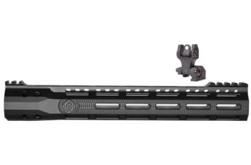 Image of Troy Rear Folding Battle Sight, T6 Aircraft AluminumTroy Industries X Series Free Float M-LOK Black, 12.5in