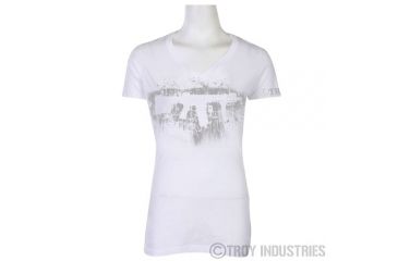 Image of Troy WomenS Silhouette V-Neck White - M STSH-WM7-0MWT-00