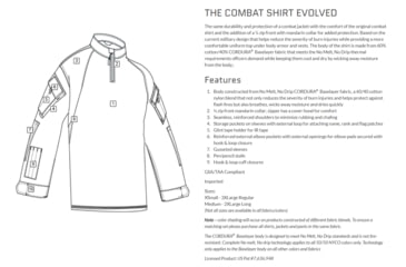 Image of TRU-SPEC 1/4 Zip Tactical Response Shirt - Men's, Large, Regular, Olive Drab, 2565005