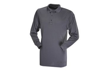 Image of Tru-Spec 24-7 TAC LS Tee-Shirt 100% Poly, Charcoal, Large Regular 4611005