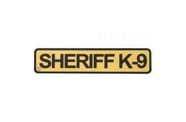 Image of Tru-Spec 5ive Star - Morale Patch, Sheriff K-9, Gold/black 1 3/4 X 8 - 6627000