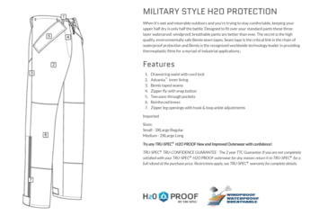 Image of TRU-SPEC H2O Proof Trouser - Mens, Coyote, Extra Large, Long, 2069026