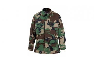Image of TRU-SPEC Nylon-Cotton Ripstop BDU Jacket, Small, Short, Woodland Camo, 1270043
