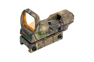Image of Truglo Dual Color 1x34mm Open Red Dot Sight, Camo, Multi Reticle 88956