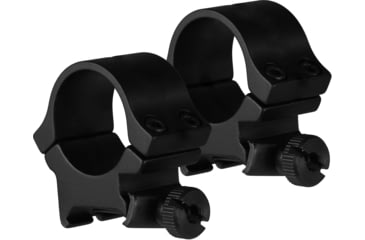 Image of TruGlo Lightweight Quad Lock 1 in Scope Rings Mount, Picatinny/Weaver Rails, High, Black, TG-TG8961B2