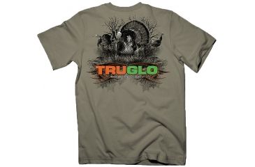 Image of TruGlo Shirt Turkey Ss W Grey Large - TG999T3L