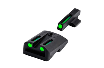 Image of TruGlo TFO Fiber Optic Handgun Sight Set for Novak 1911 .270/.450, Green, TG-TG131NT2